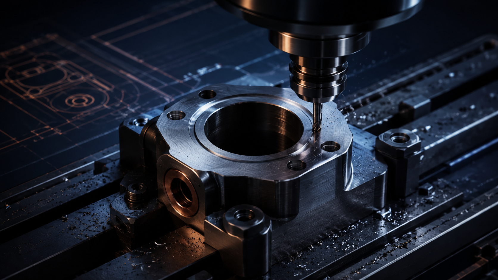 Maquinado CNC y ajuste dimensional de pieza metálica de precisión